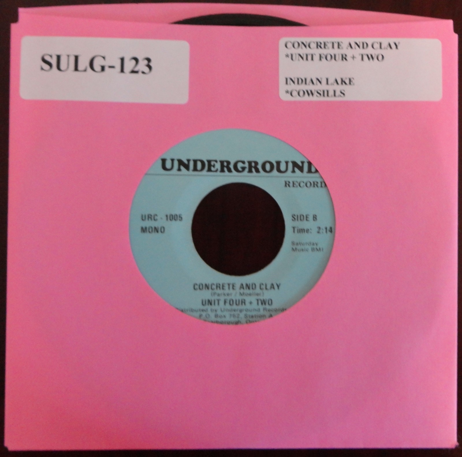 Unit Four + Two, Concrete And Clay 45rpm record