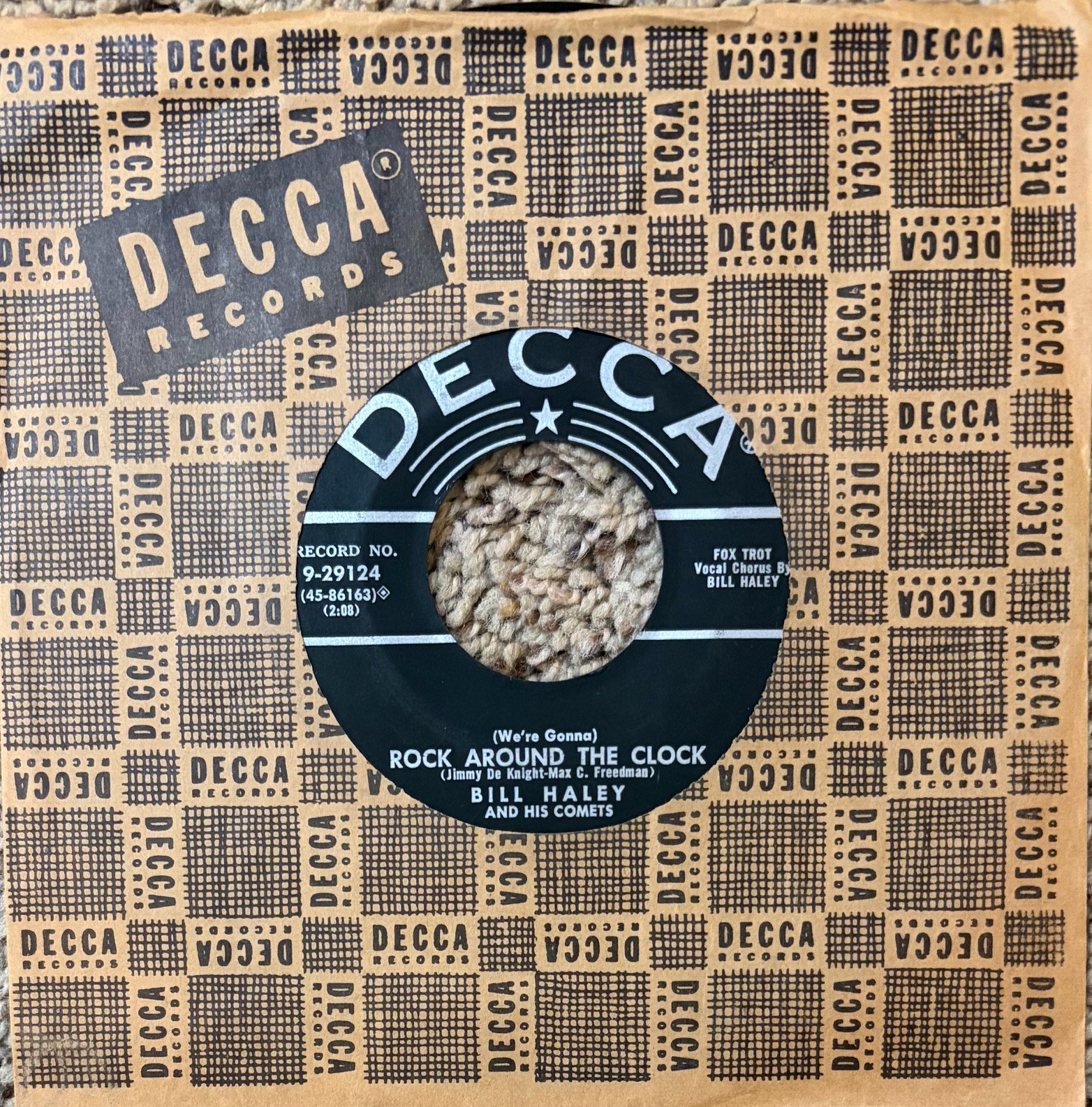 ORIGINAL 1954 BILL HALEY & THE COMETS – ROCK AROUND THE CLOCK – DECCA SLEEVE!