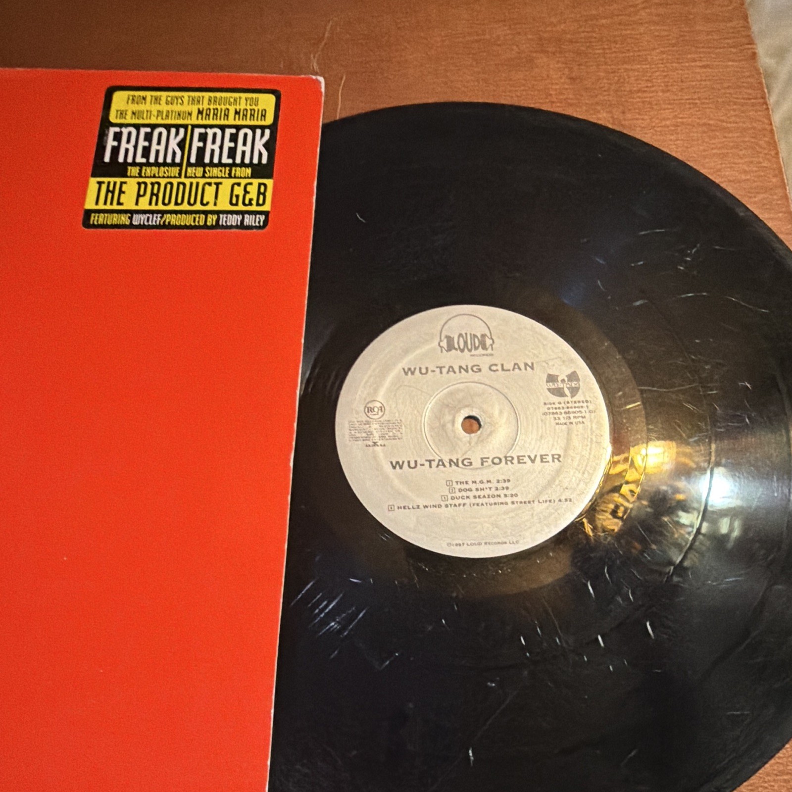 Wu-Tang Clan Wu-Tang Forever 12″ Black Vinyl Single 33 RPM Loud Rap Hip-Hop