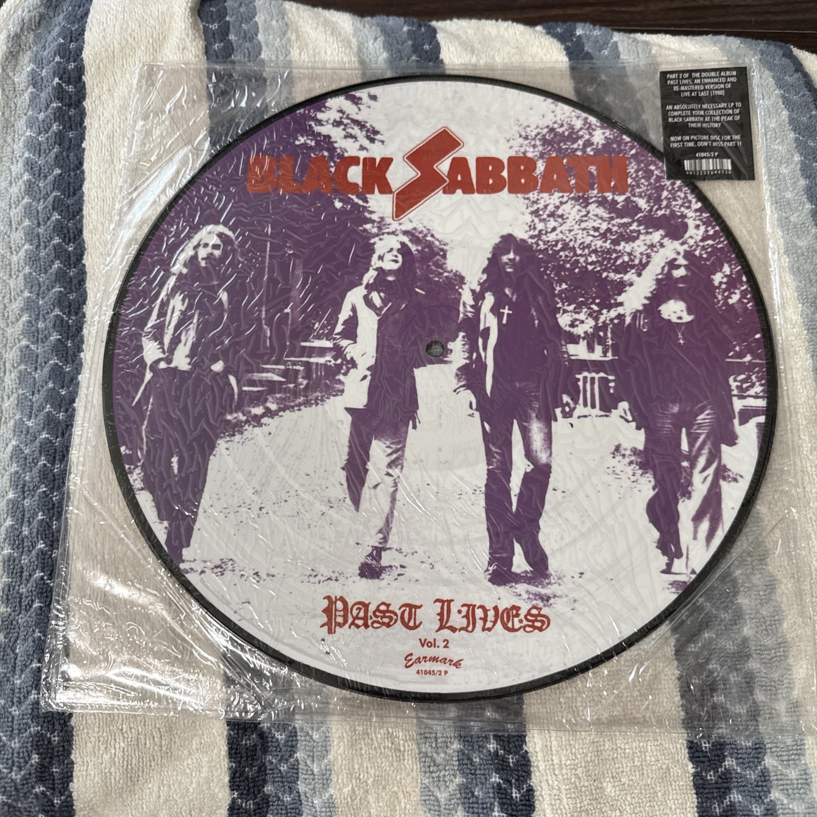Black Sabbath~ Past Lives Picture Disc Vol 2 Job Earmark Italy 41045 RARE!🔥