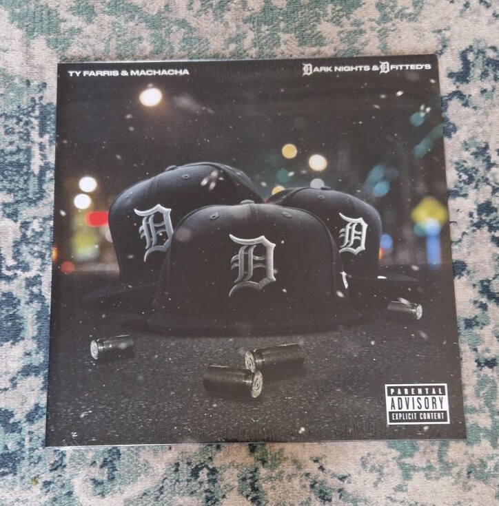 TY FARRIS X MACHACHA – Dark Nights D Fitted Green Vinyl SEALED Copenhagen Crates
