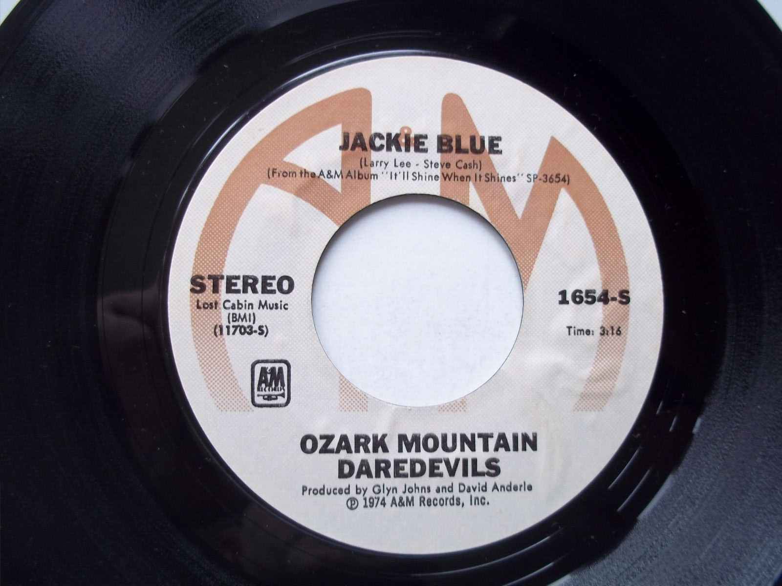 OZARK MOUNTAIN DAREDEVILS Jackie Blue; Better Days 45 RPM Record 7″ Single 1974
