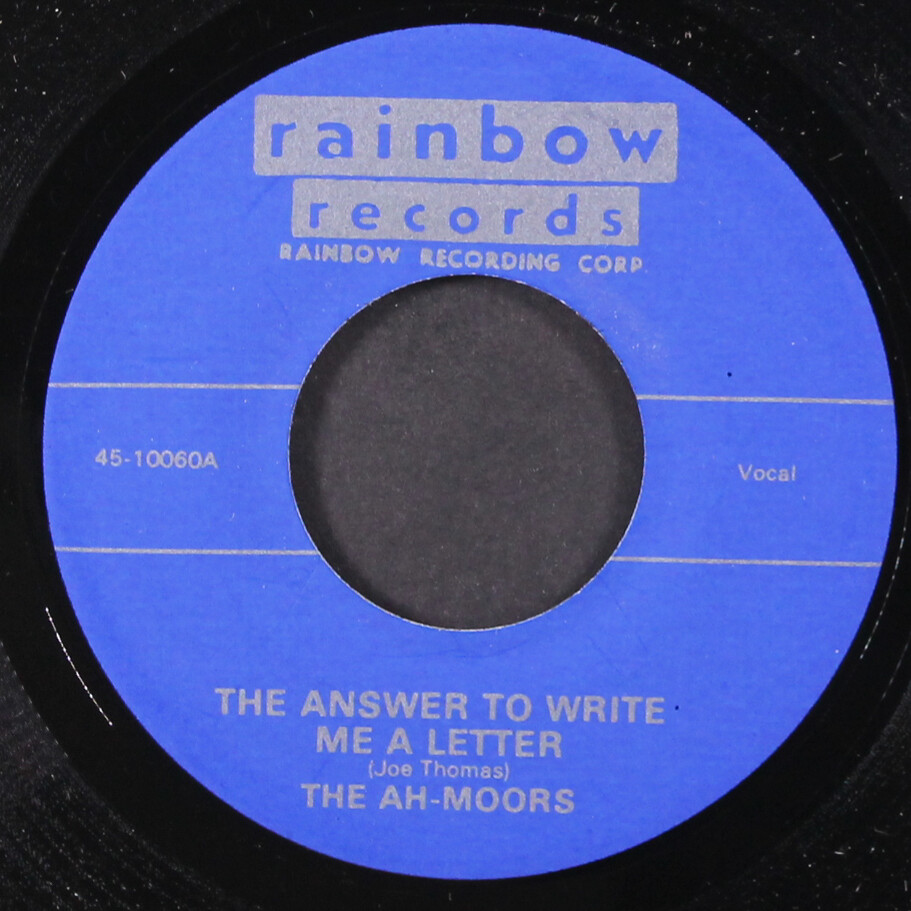 AH-MOORS: the answer to write me a letter / honey, honey, honey RAINBOW 7″