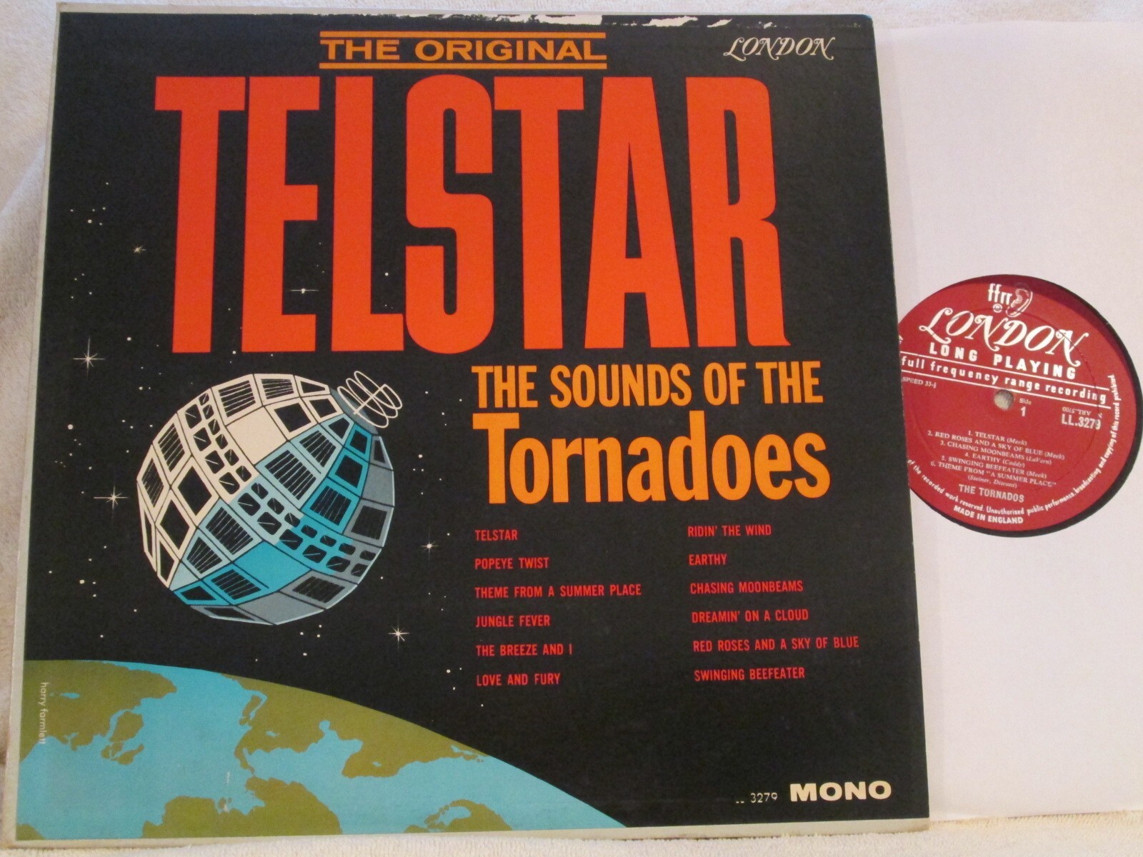 THE SOUND OF THE TORNADOES TELSTAR ORIG 1962 BRIT-POP LONDON FFRR EX/NM-!