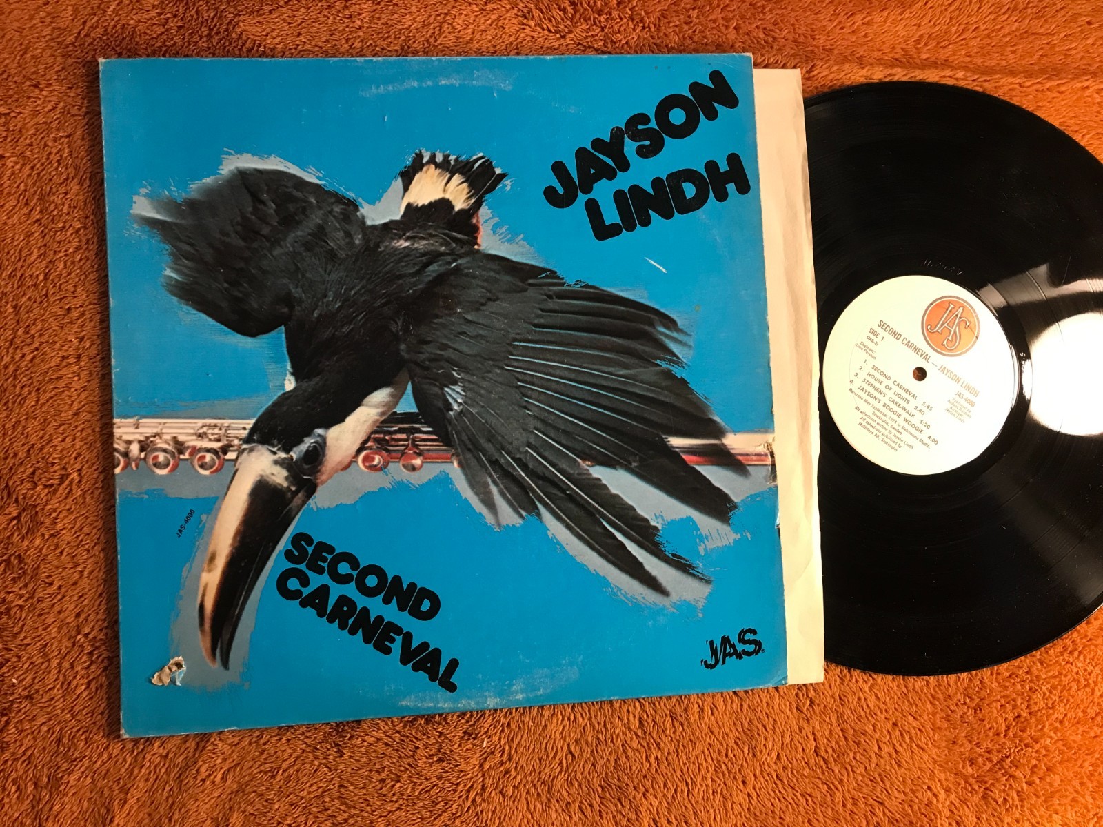 Jayson Lindh ORIG US LP Second carneval JAS 4000 Jazz Soul Funk Sweden 1975 rare