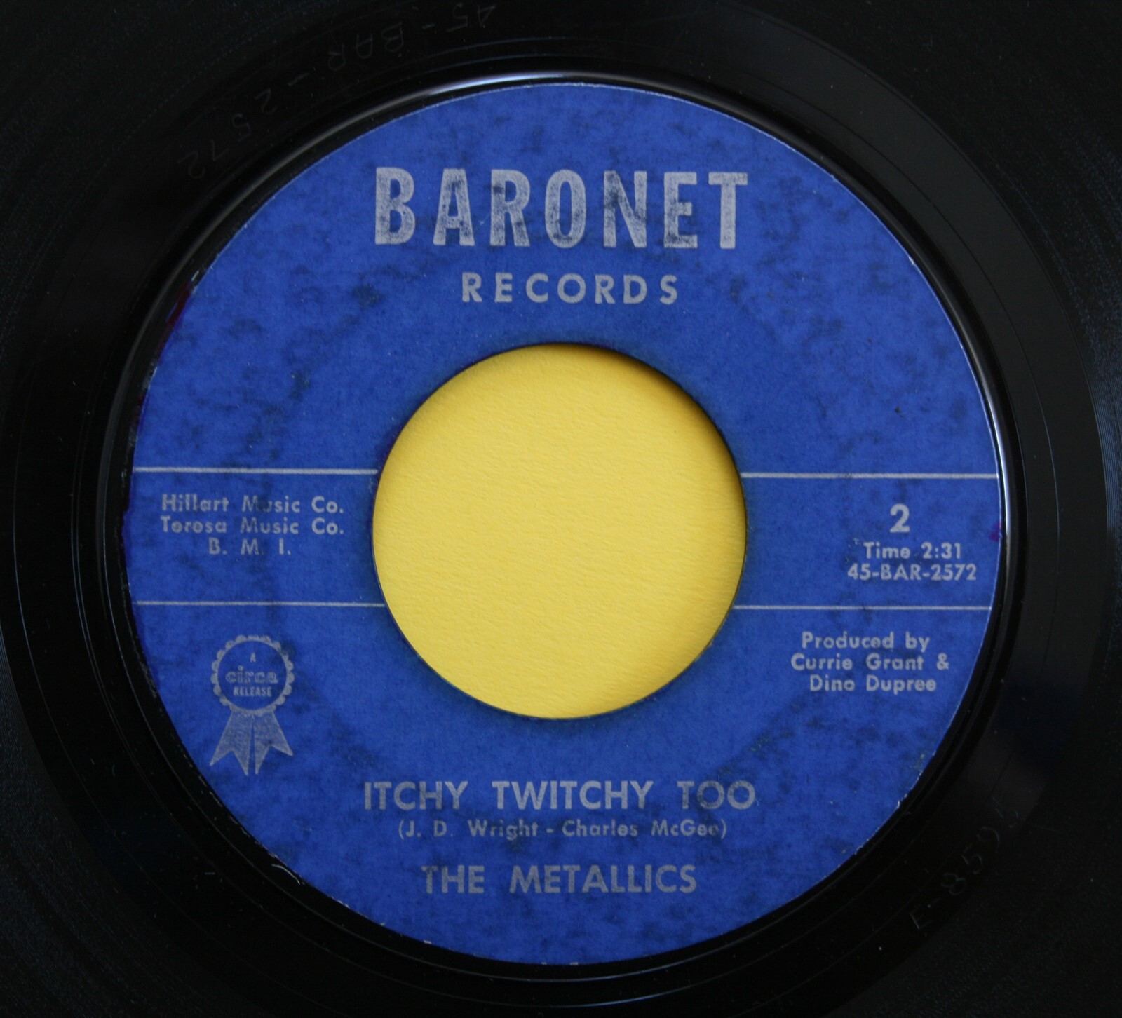 METALLICS Doo Wop Soul 45rpm Itchy Twitchy Too b/w Need Your Love HEAR