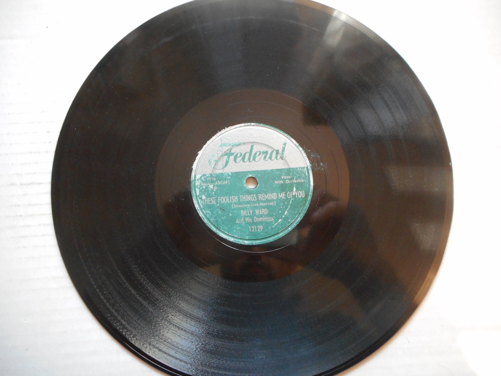 F342 Billy Ward Federal 12129 Don’t Leave Me This way / These Foolish Things E-