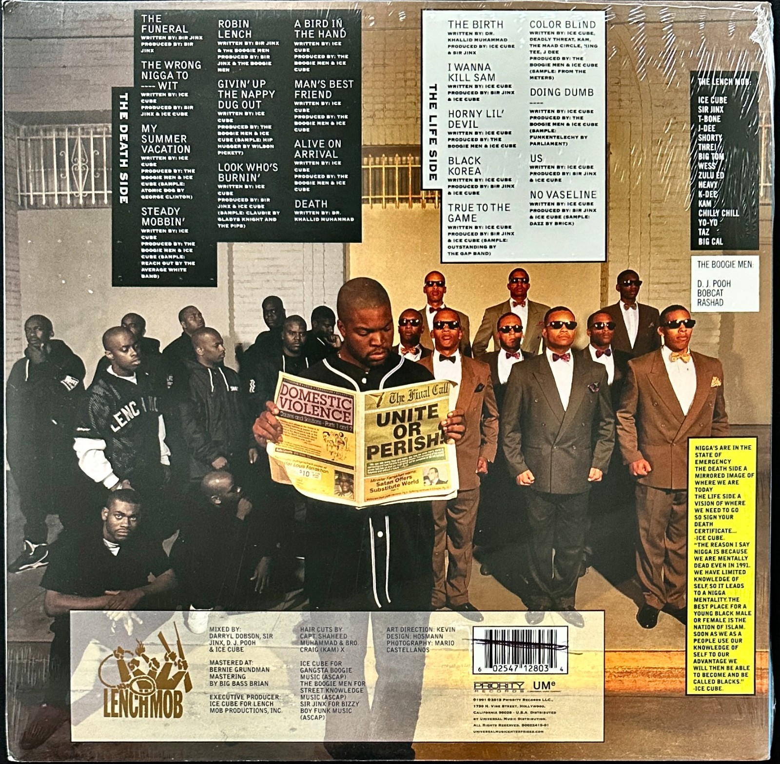 ICE CUBE Death Certificate SEALED 3D Lenticular Cover 180g LP – 2015 Explicit