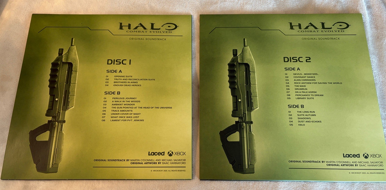 Halo 1 Combat Evolved Game Soundtrack, 2 LP Green/ Black Swirl Vinyl_Laced