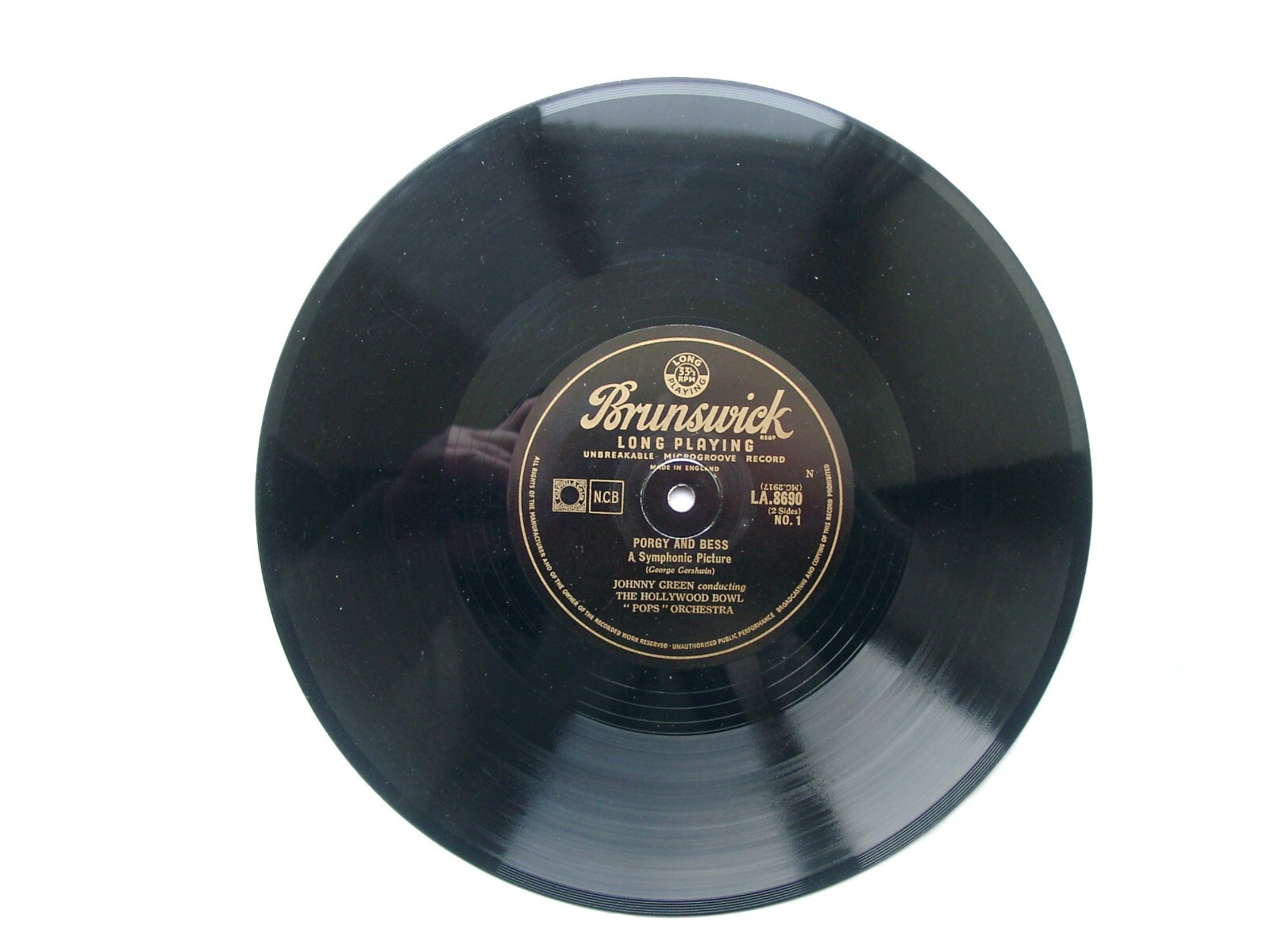 HOLLYWOOD BOWL POPS ORCHESTRA – JOHNNY GREEN – Porgy And Bess 10″ LP – 1950’s UK