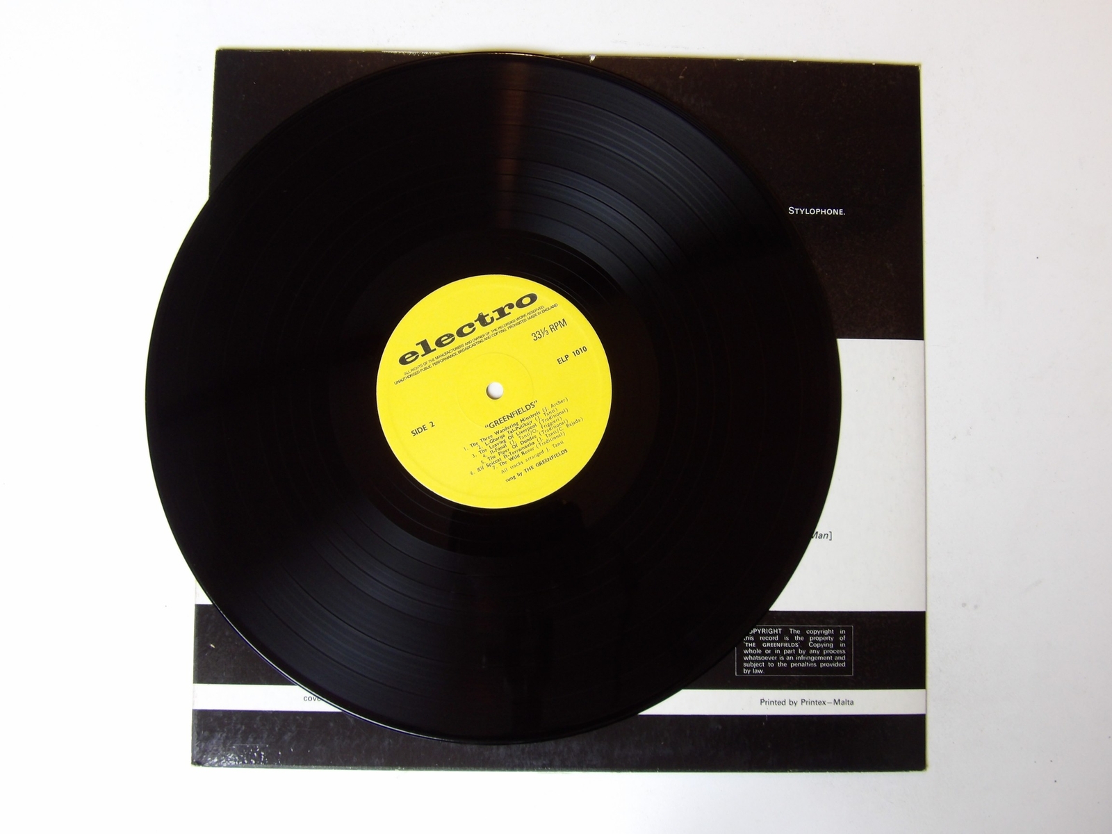 Greenfields: Malta STUNNING NEAR MINT 1970s SIGNED LP