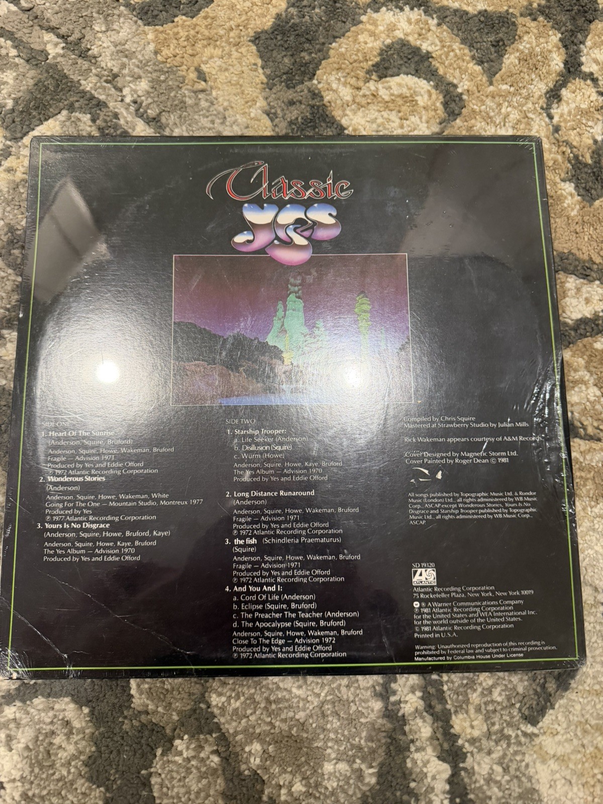YES Classic Yes SEALED 1981 Atlantic 1st PRESS LP