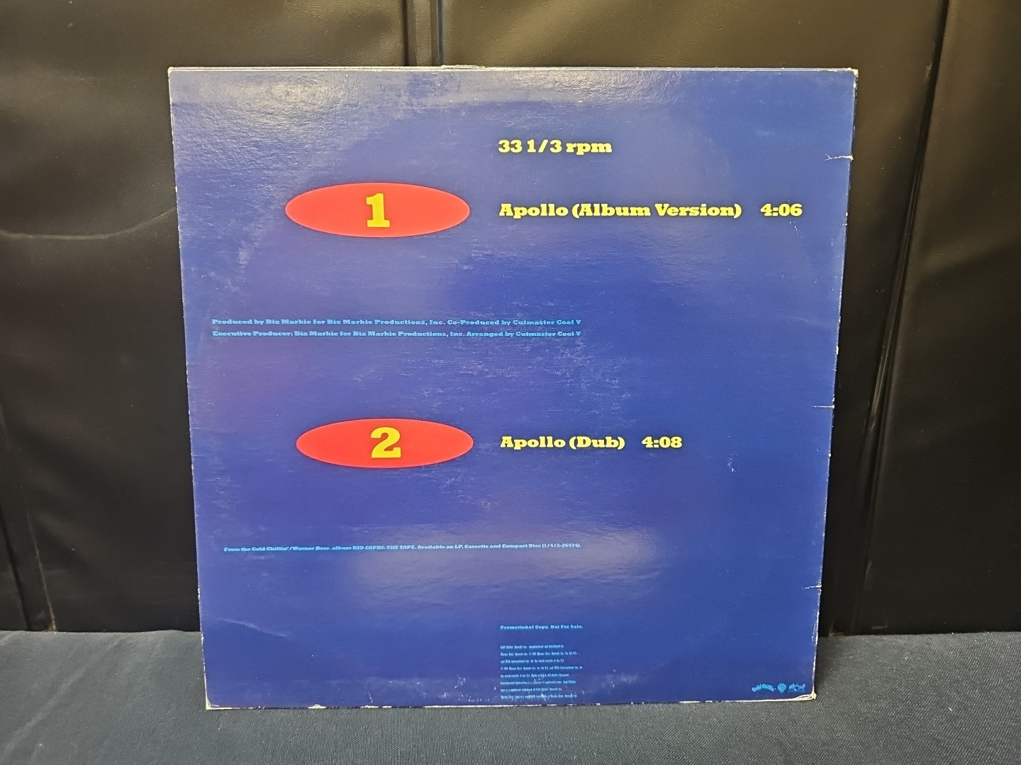 KID CAPRI APOLLO 12″ 1991 COLD CHILLIN’ BIZ MARKIE VINYL RECORD PROMO