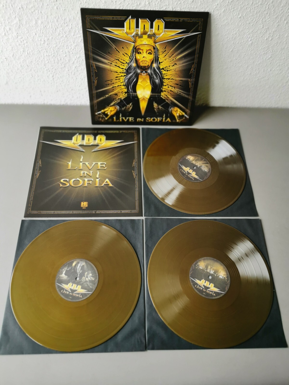 U.D.O. (The Accept) original limited 100 golden Vinyl 3LP Live In Sofia (2012)
