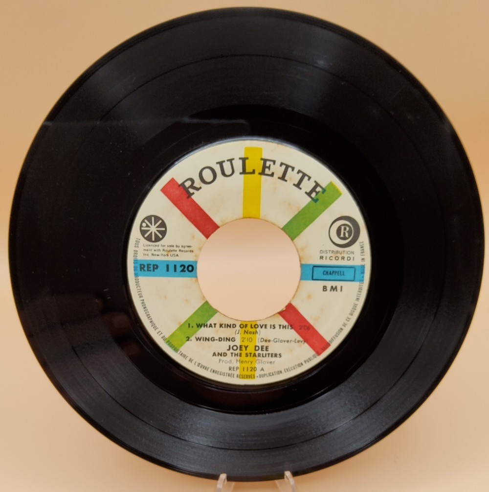 Joey Dee & The Starliters Wing-Ding 7″ scarce EP 1962 Roulette France REP 1120