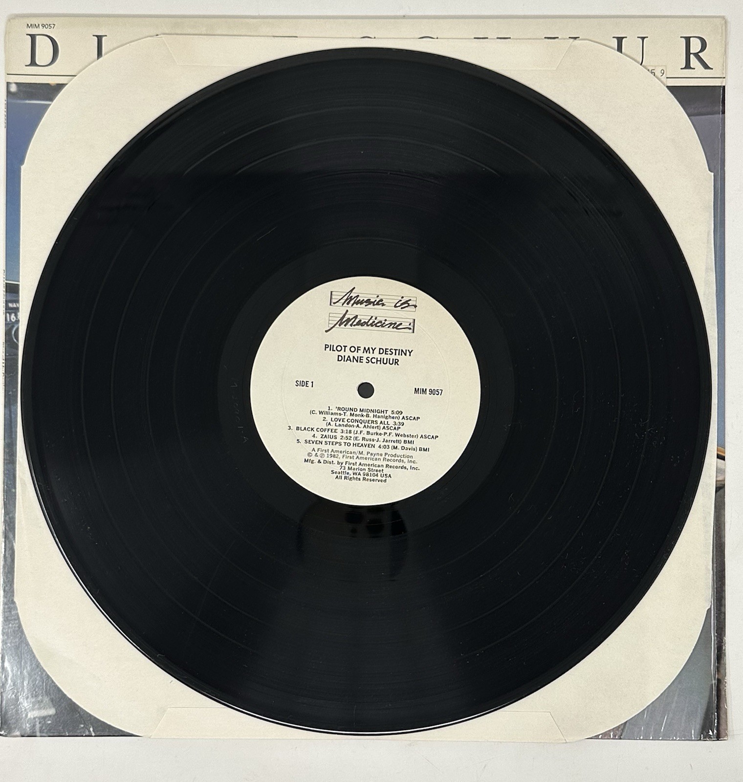Diane Schuur Pilot Of My Destiny 1982 LP Music Is Medicine Vocal Jazz Near Mint
