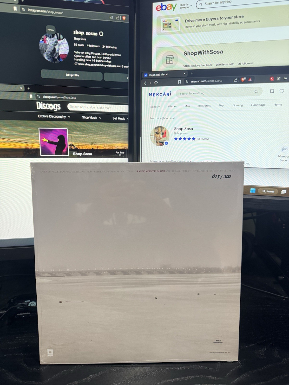 Racing Mount Pleasant Vertigo Vinyl VV Exclusive Vinyl NO SIGNED INSERT