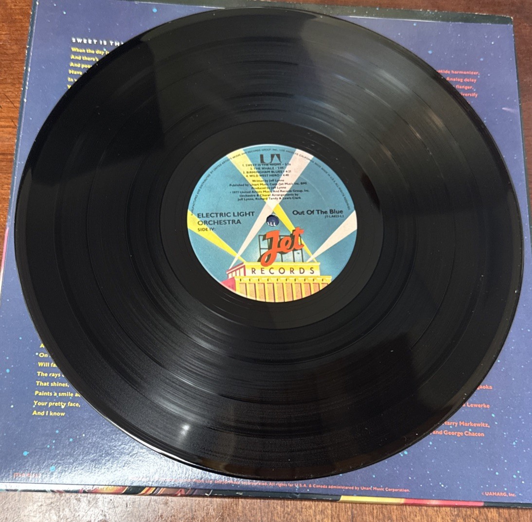 ELO Electric Light Orchestra Out Of The Blue Vinyl Jeff Lynne LP Space Station