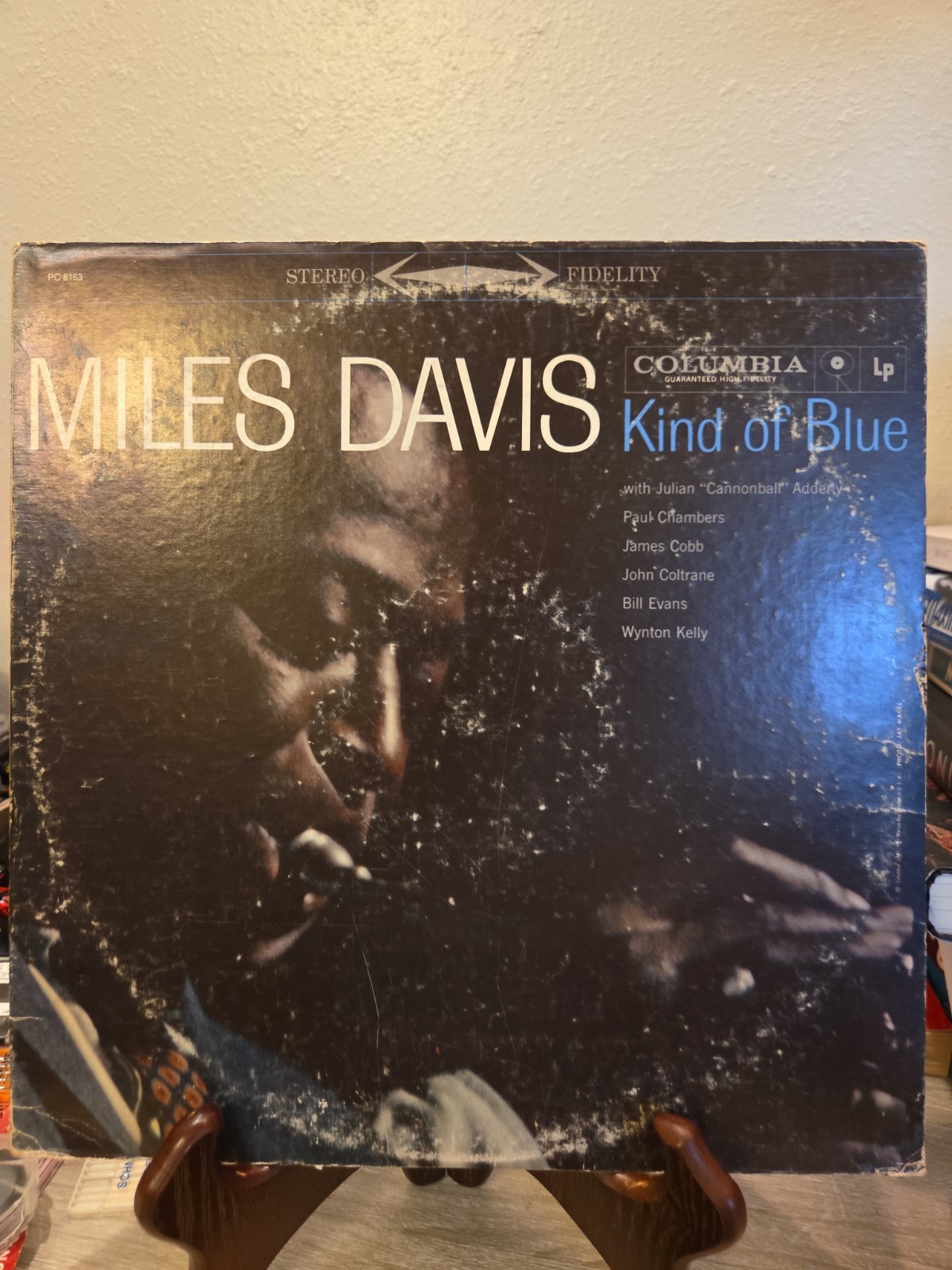 Miles Davis – Kind of Blue – 1977 Vinyl LP – PC 8163 – John Coltrane! VG+!