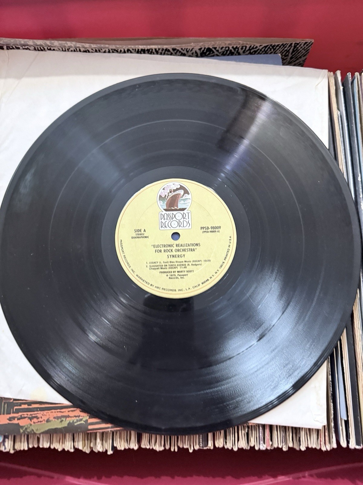 Synergy/Electronic Realizations For Rock Orchestra/1975/CLEAR Vinyl,LP,Album/ EX