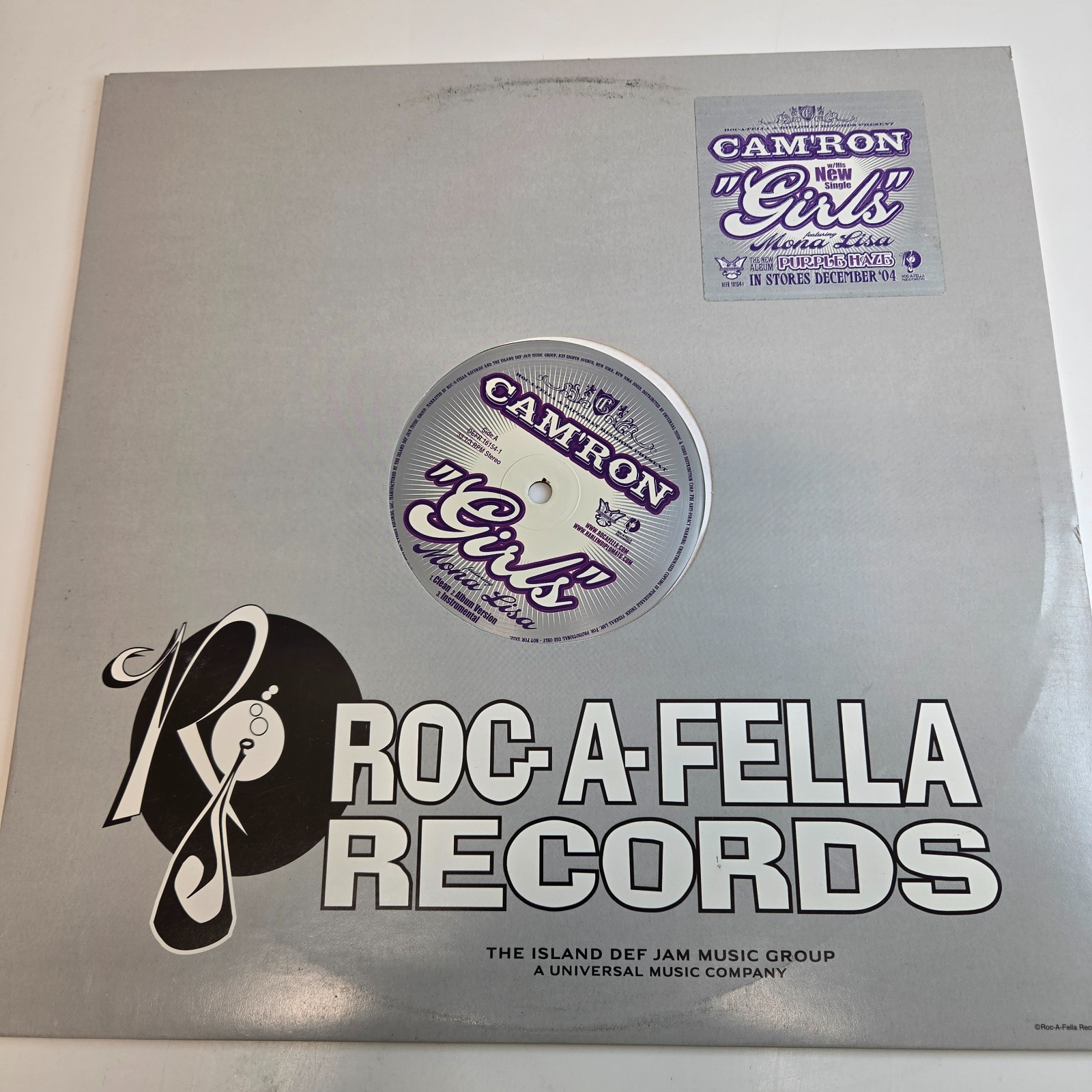 CAM’RON Girls (2004, feat. Mona Lisa) / 12″ Vinyl Maxi Single