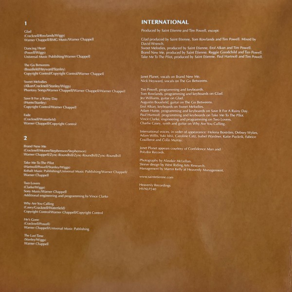 Saint Etienne – International (LP) (Mint (M)) – 4075207024