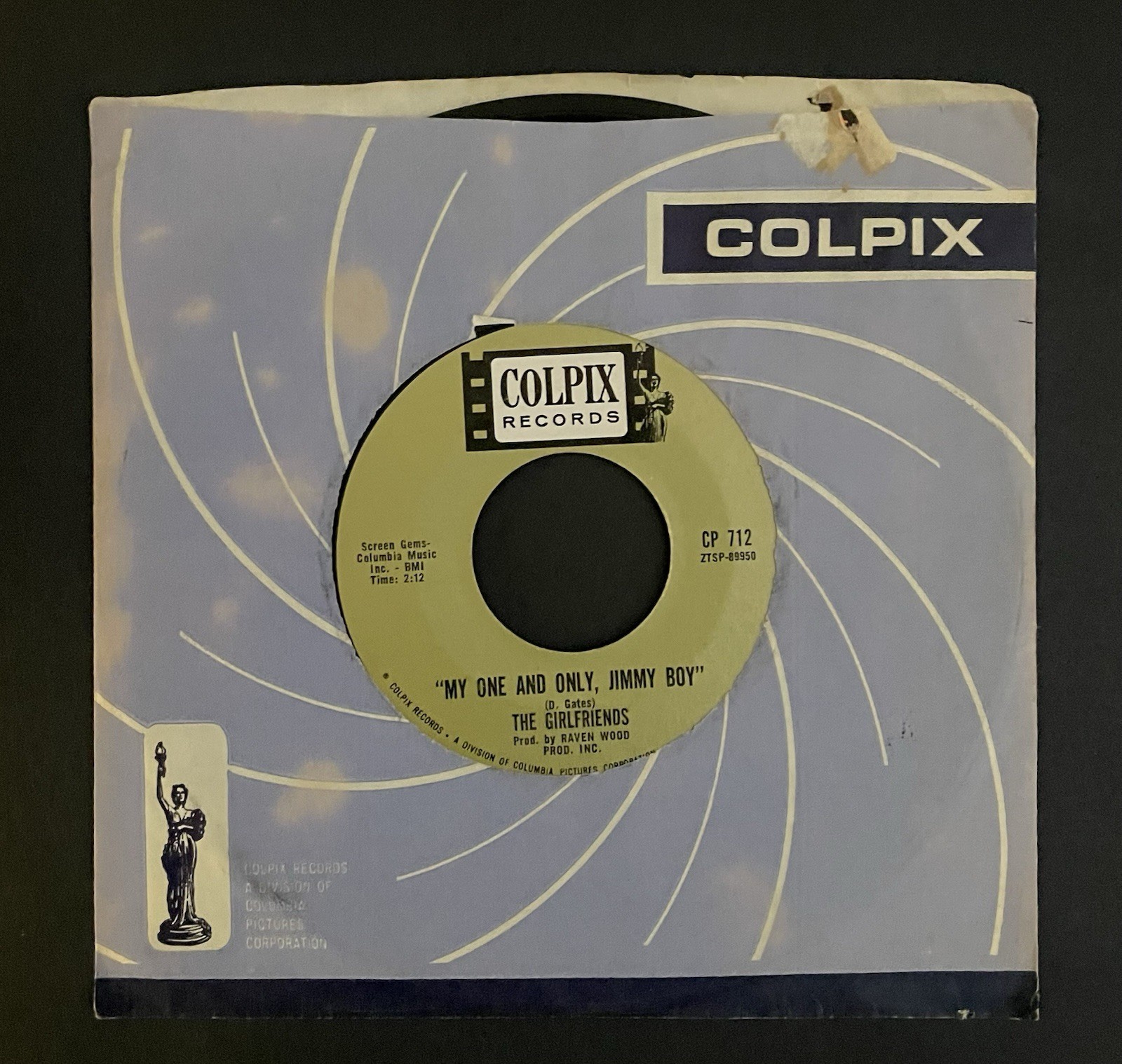 NORTHEN SOUL GIRL GROUP The Girlfriends MY ONE AND ONLY JIMMY 45 VG+ Ultrasonic