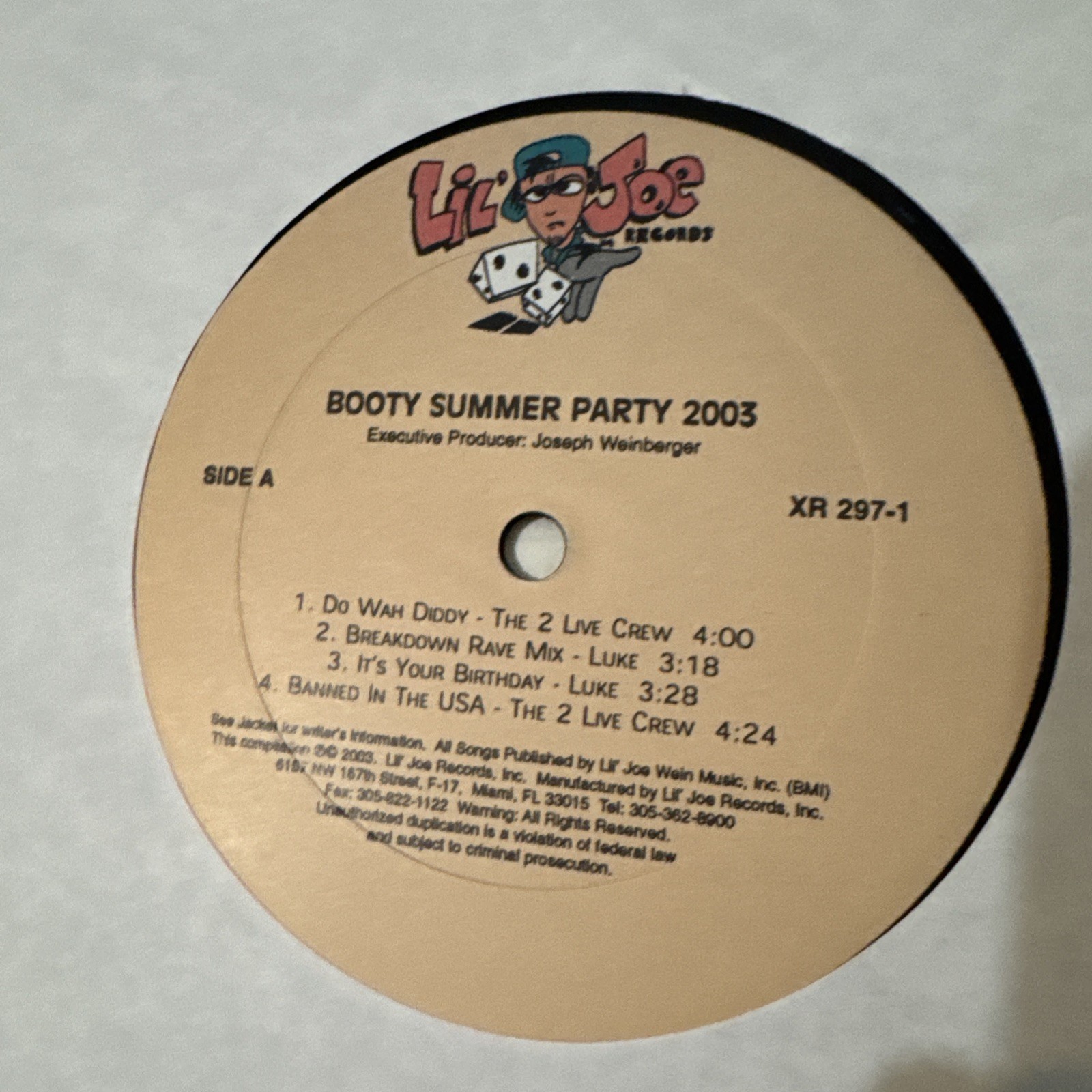 Booty Summer Party 2003 Dancehall Reggae DJ Compilation 12” Vinyl Do Wah Diddy