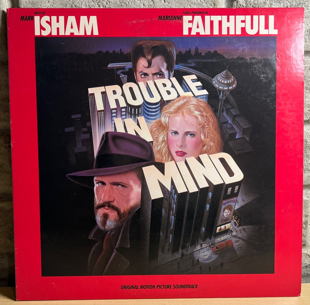 Trouble In Mind OST Island 1986 LP 90501-1-E Mark Isham Marianne Faithfull NM