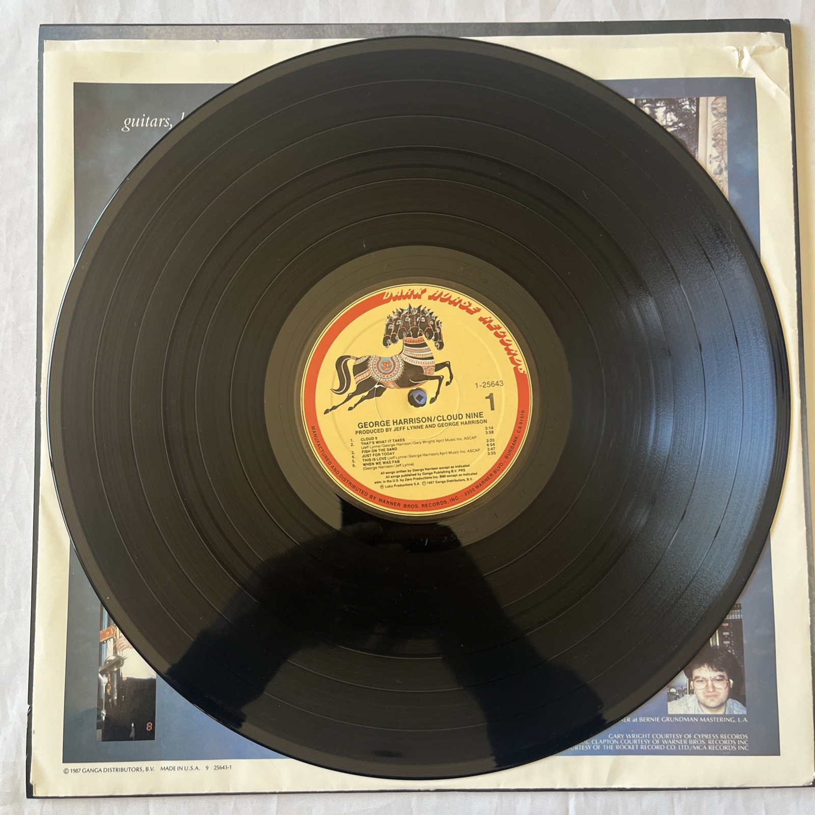 George Harrison – Cloud Nine, Orig 1987 Dark Horse 12″ Vinyl LP Record VG+