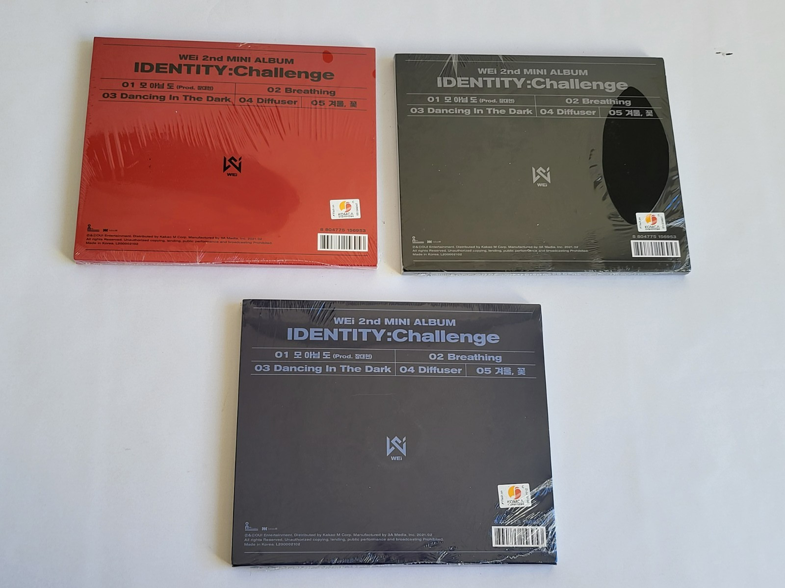 WEI [IDENTITY:CHALLENGE] 2nd Mini Album – ALL/Nothing/Challenge – Sealed