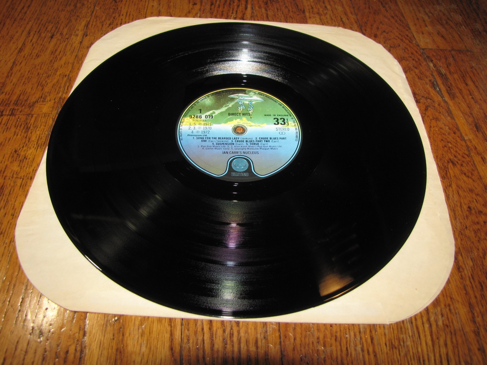 NUCLEUS – DIRECT HITS – VERTIGO RECORDS 9286 019 LP