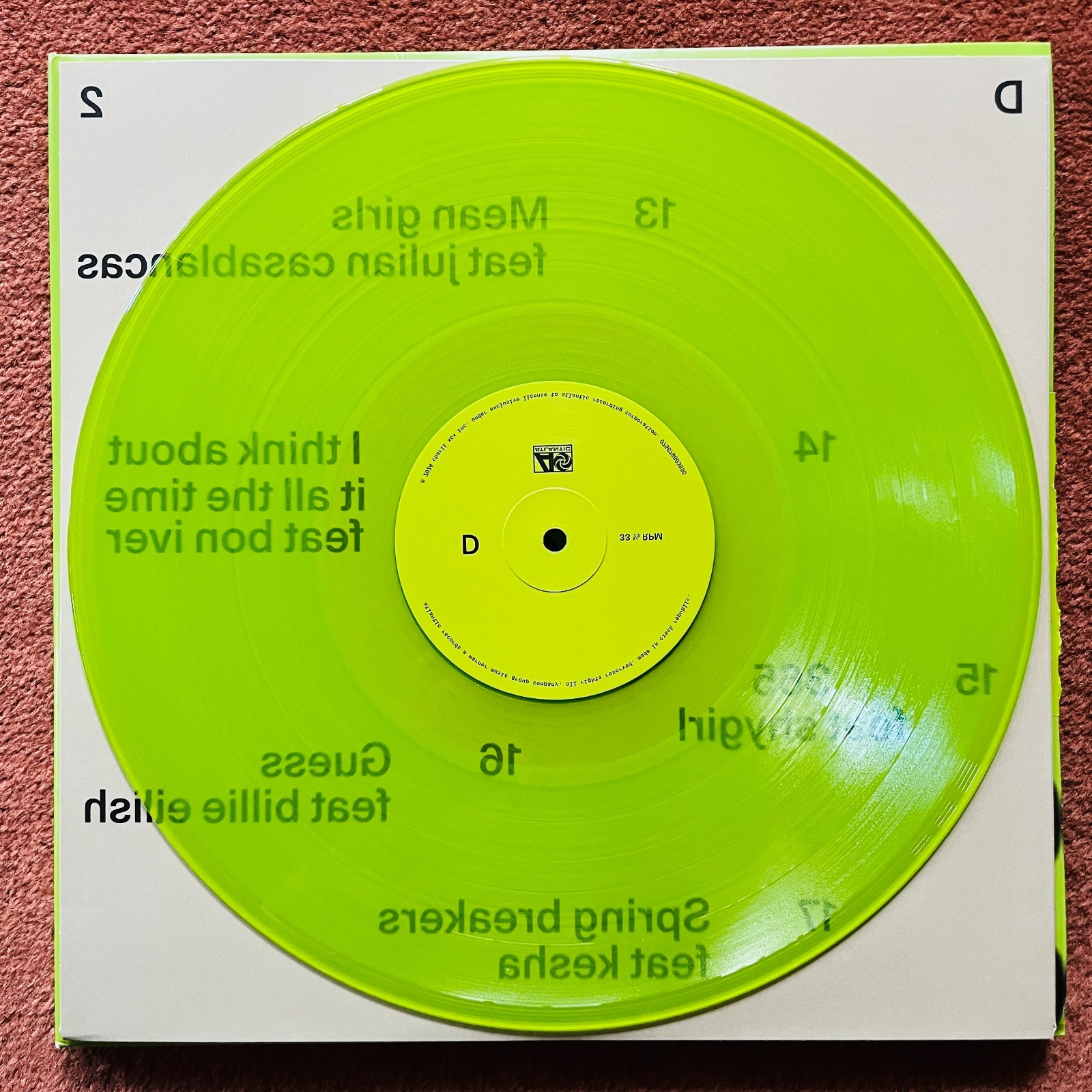 Charli XCX Brat And It’s Completely Different Gatefold Double Green 12″ Vinyl LP