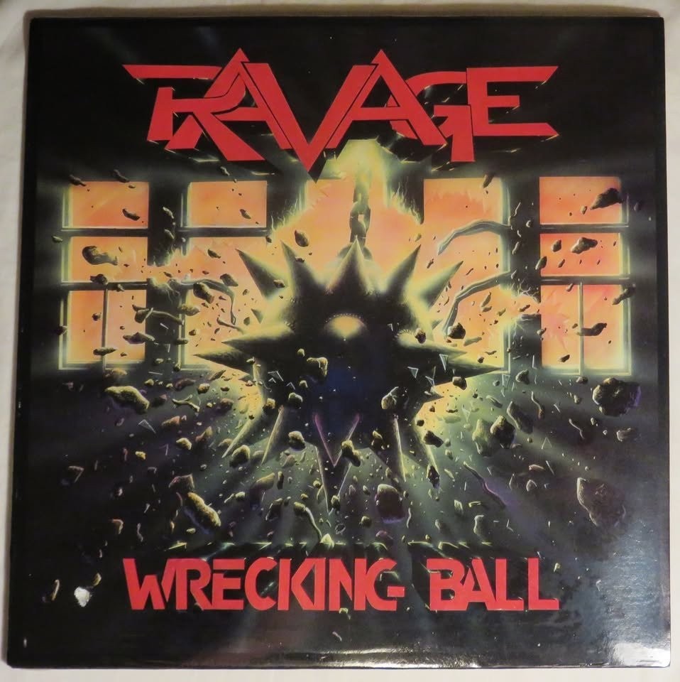 RAVAGE Wrecking Ball ORIGINAL 1986 HARD ROCK HAIR METAL LP SEALED NEW OLD STOCK