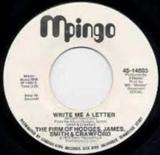 Hodges, James, Smith & Crawford – Write Me A Letter (7″) (Very Good Plus (VG+))