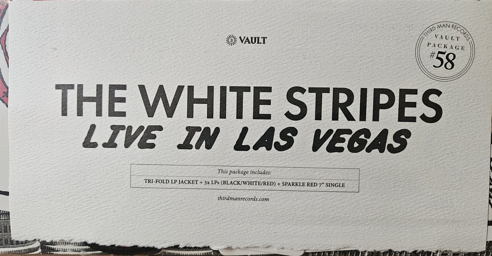 White Stripes – Live In Las Vegas Third Man Vault 58 3LP + 7″ Set – Sealed