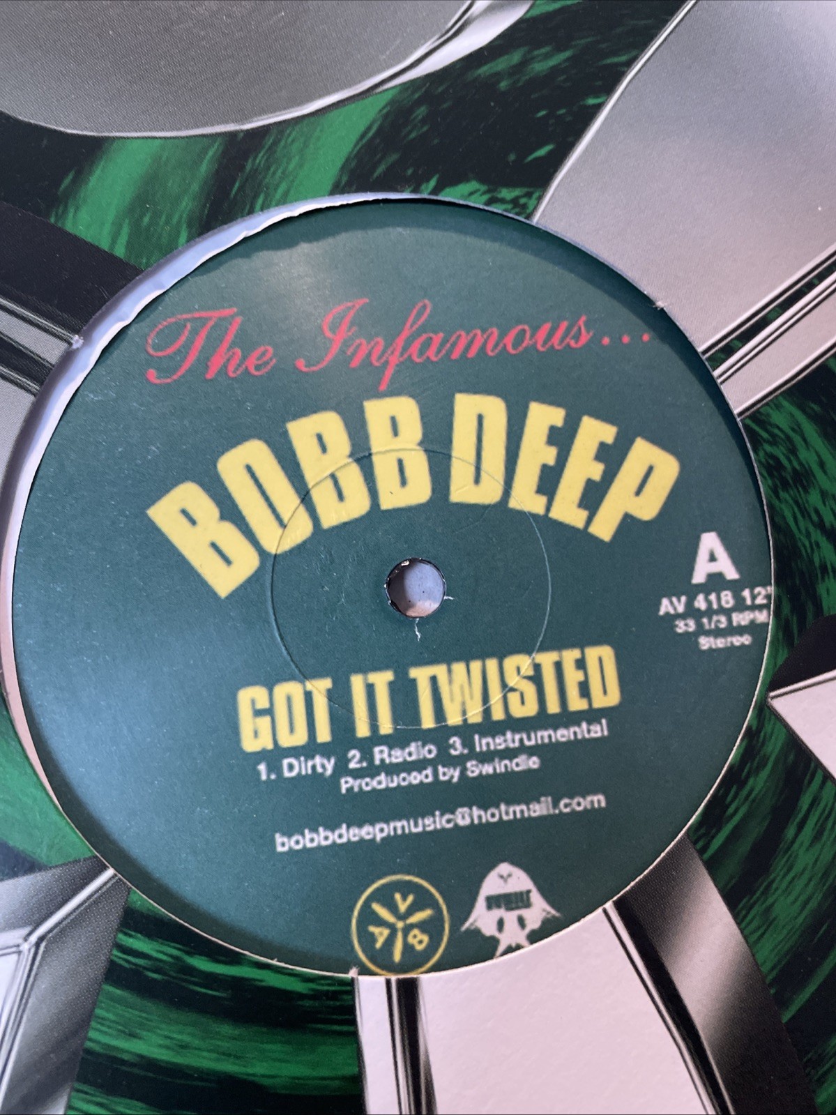 Bobb Deep Got It Twisted / Shook Ones Pt. 2 12” Vinyl Record 2005 Mobb Marley