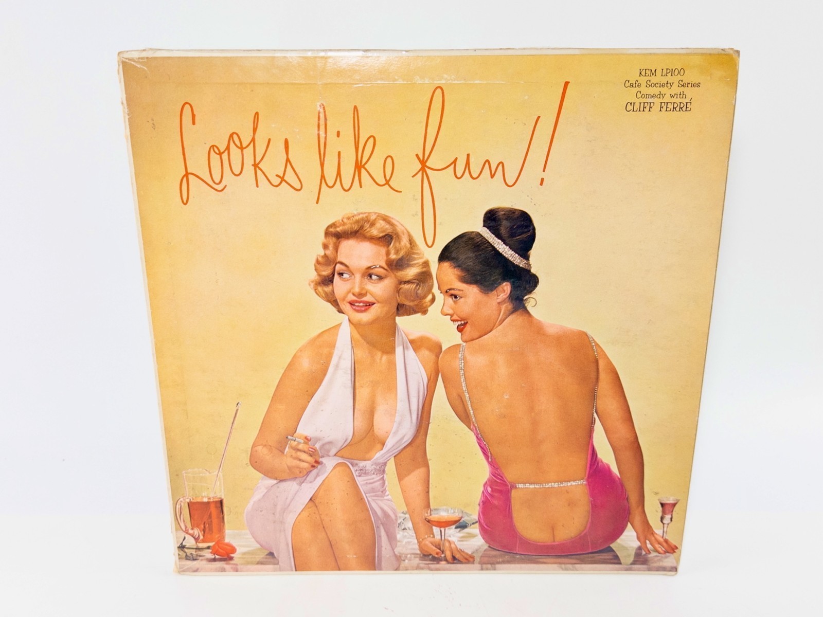 Cliff Ferre Looks Like Fun Red Vinyl Adult Comedy LP 1956 Kem LP LP 100 VG VG+