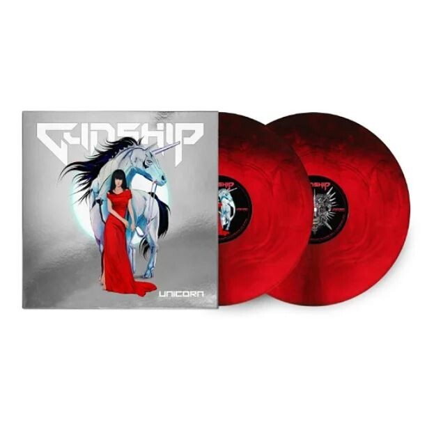 Gunship UNICORN (BLOOD & CHROME EDITION) New Limited Colored Vinyl Record 2 LP