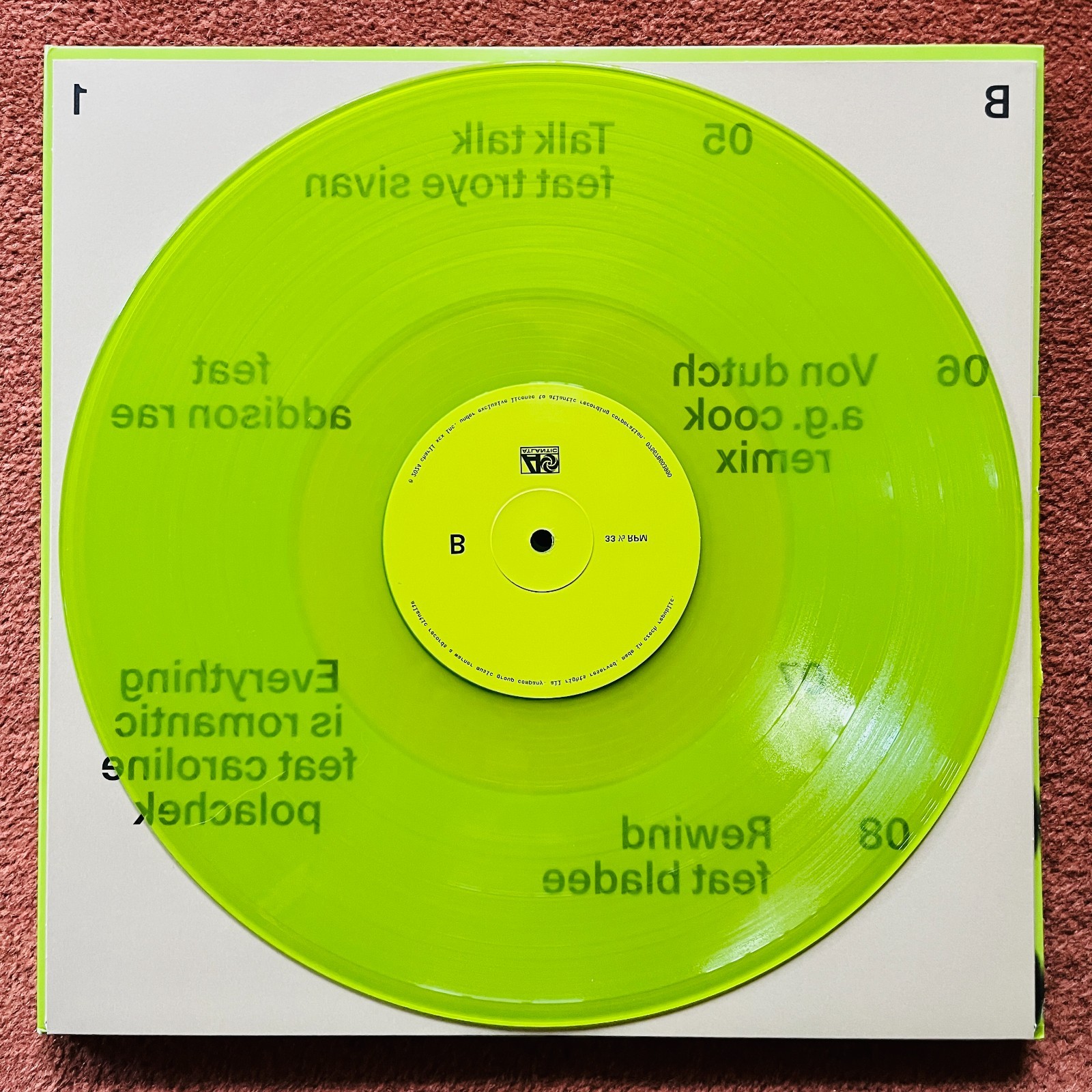 Charli XCX Brat And It’s Completely Different Gatefold Double Green 12″ Vinyl LP