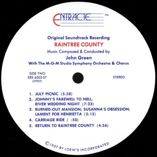 Johnny Green – Raintree County