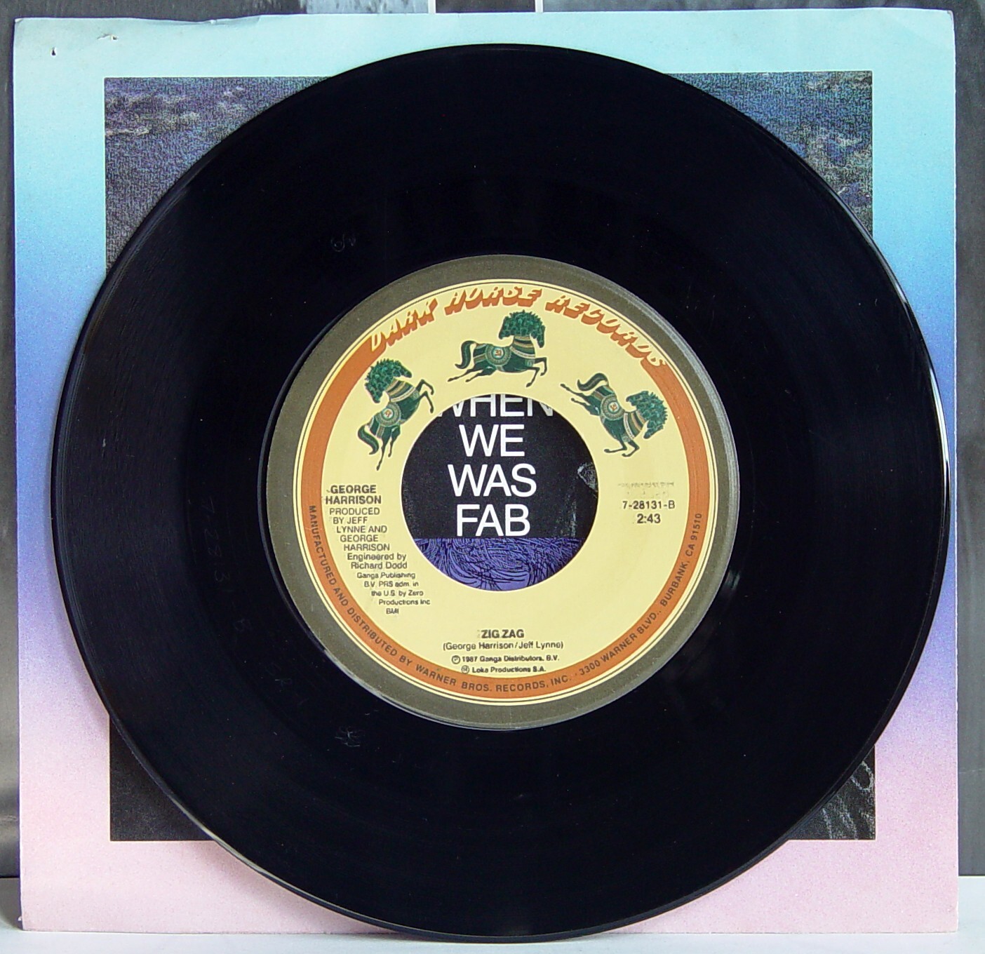 George Harrison 7″: When We Was Fab Zig Zag Beatles Jeff Lynne Klaus Voormann 88