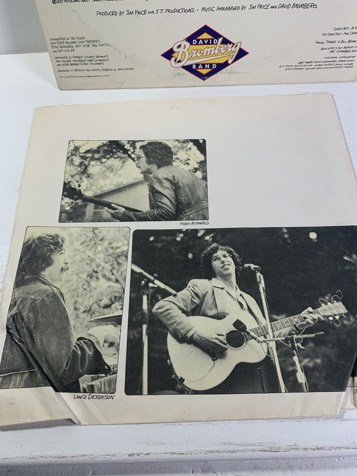 DAVID BROMBERG BAND Reckless Abandon LP 1977 Jazz Blues Country Rock Great!
