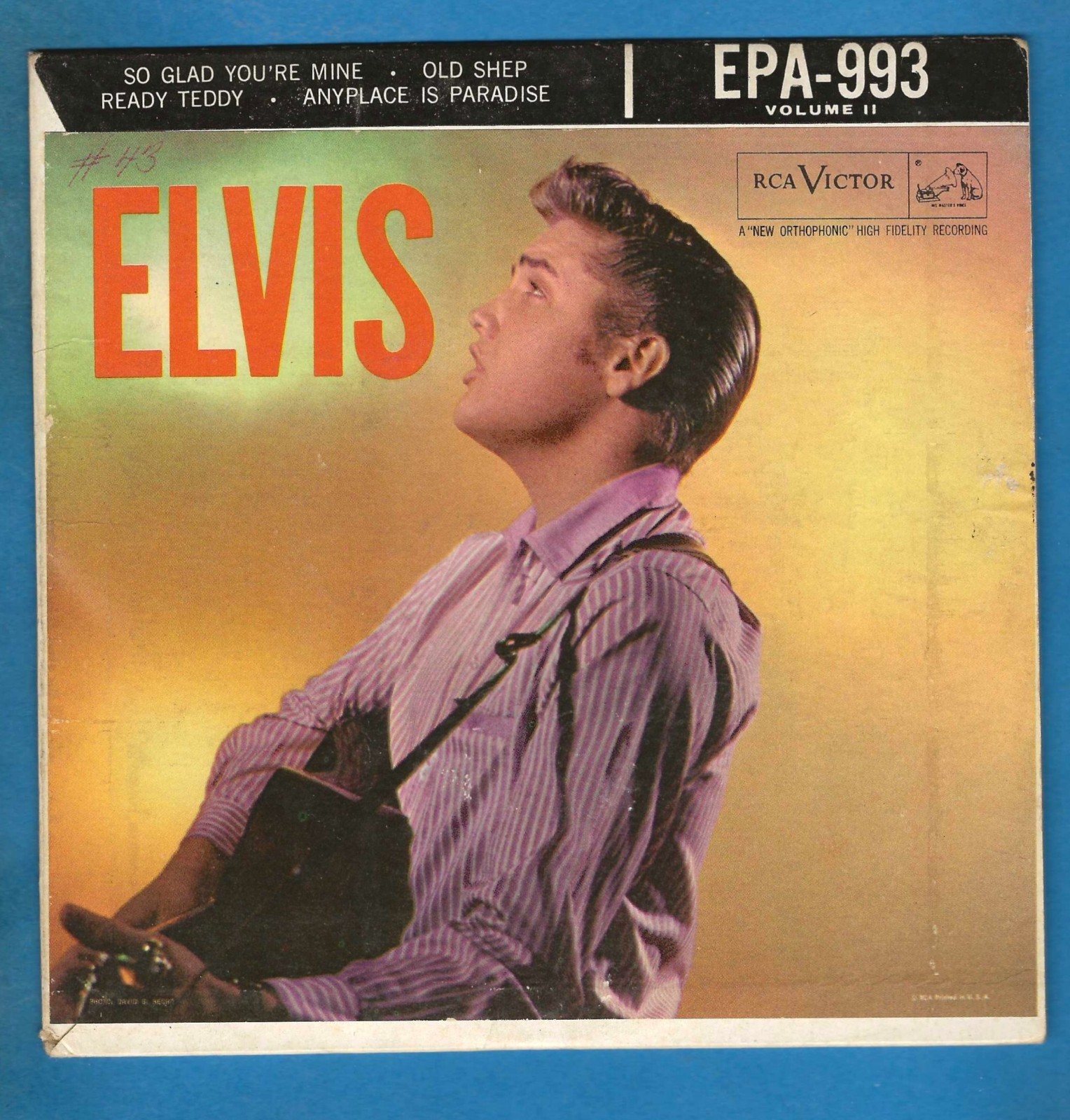 Elvis “Elvis, Volume 2” Original EPA-993 EP 1956 RCA