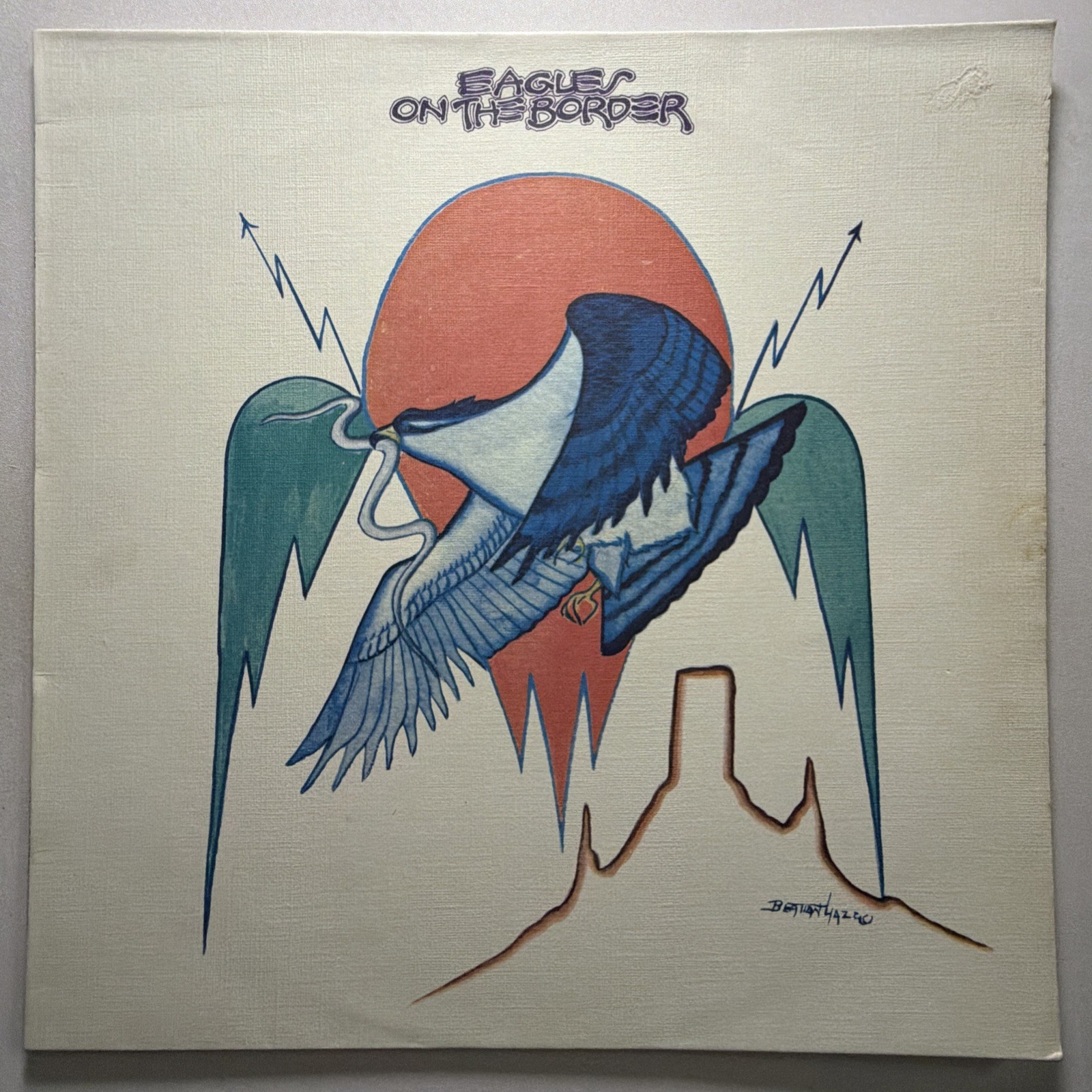 Eagles -On The Border (1974) Vinyl LP – Textured Sleeve Uk EX / VG+