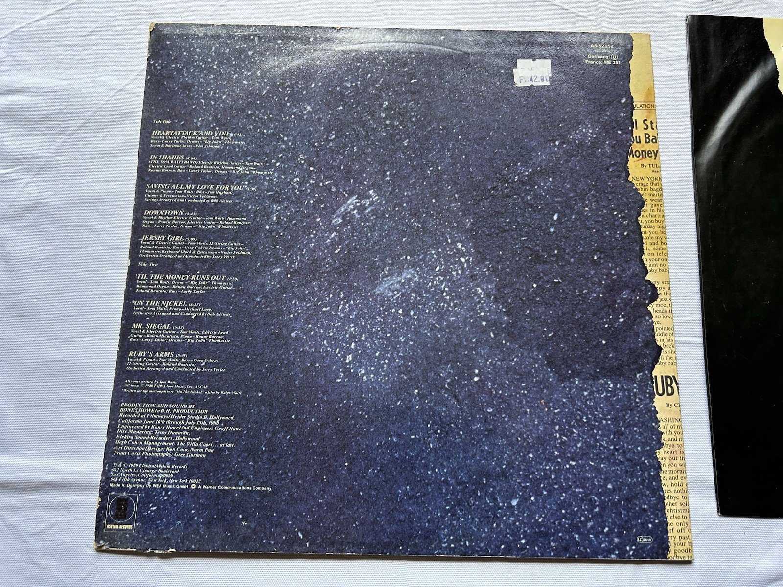 Tom Waits – Heartattack And Vine-1980-UK FIRST PRESS-ASYLUM