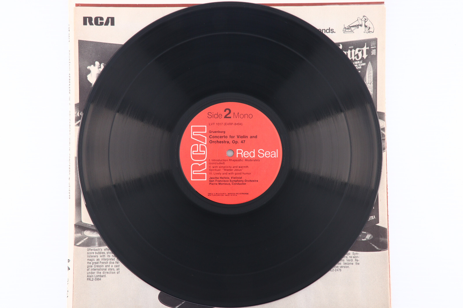 Dohnanyi – Serenade In C Major / Violin Concerto, op. 47 – Heifetz LP LVT-1017