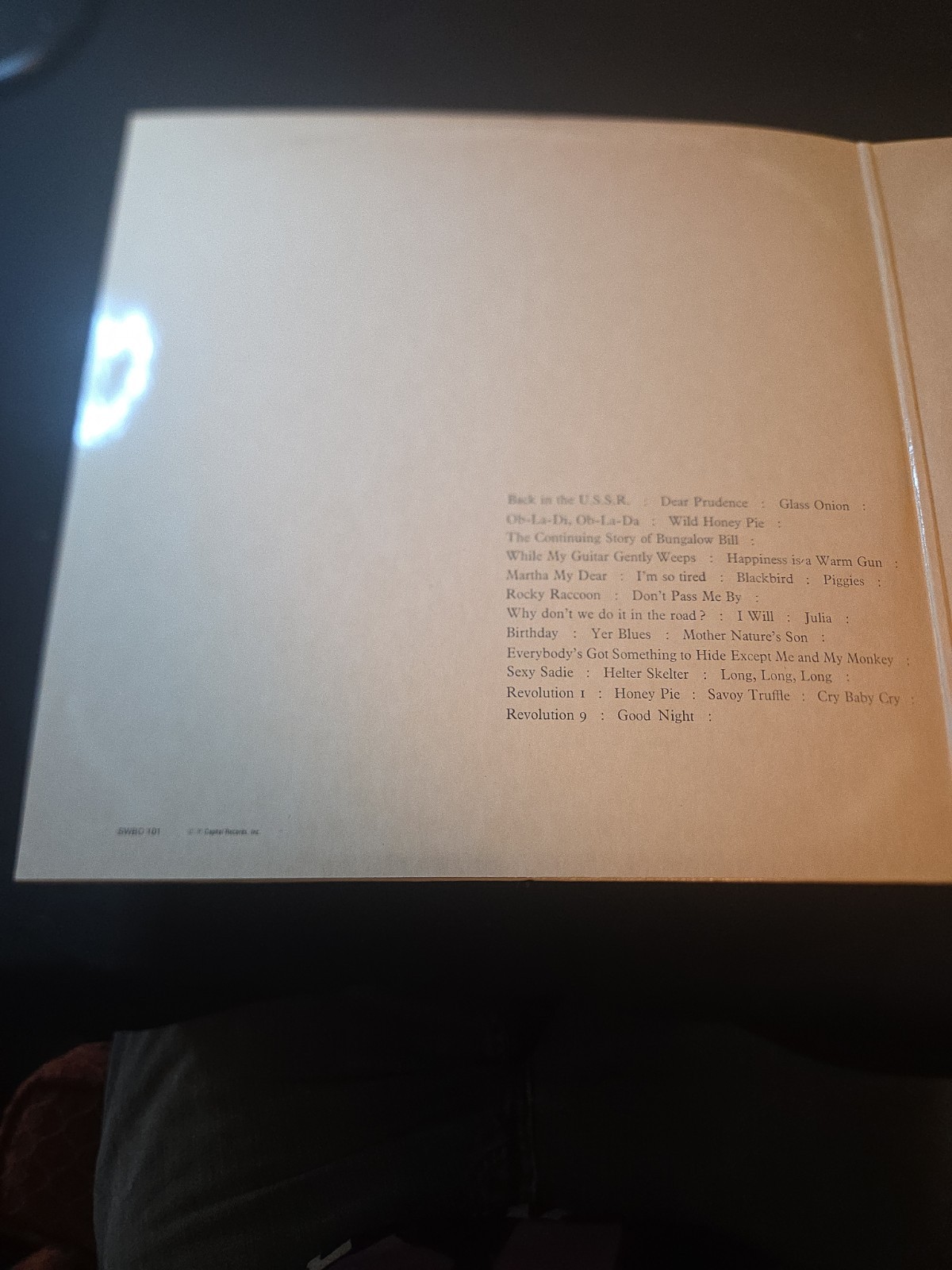 The Beatles – White Album 2LP (1978 U.S. Capitol Reissue, SWBO-101)