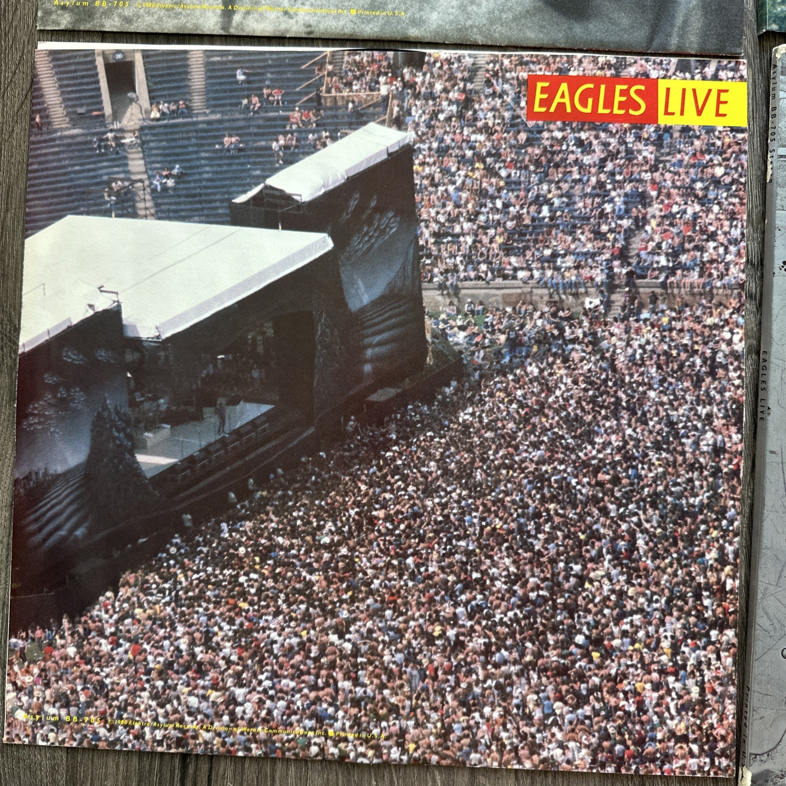 The Eagles Live 1980 Vinyl – Two Record Set – BB-705 – Original Sleeves & Poster