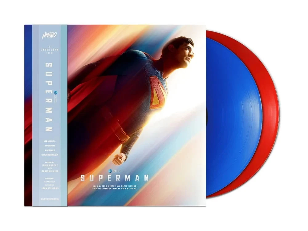 Superman (2025) Movie Vinyl Record Soundtrack 2 LP Blue Red Color OST Mondo
